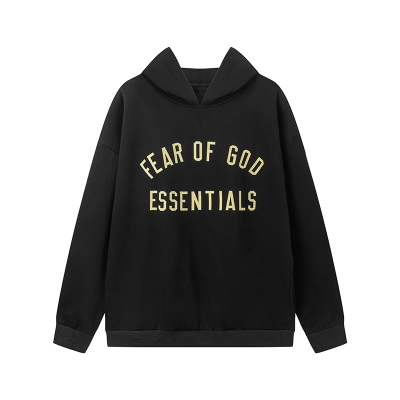 Fear of God Essentials Fleece II Hoodie & Sweatpant Set FG320#949 Black 02