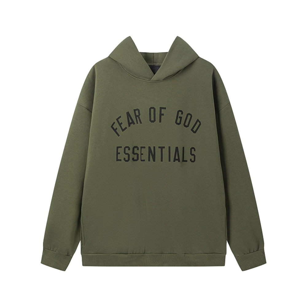 Fear of God Essentials Fleece II Hoodie & Sweatpant Set FG320#949 Olive Green