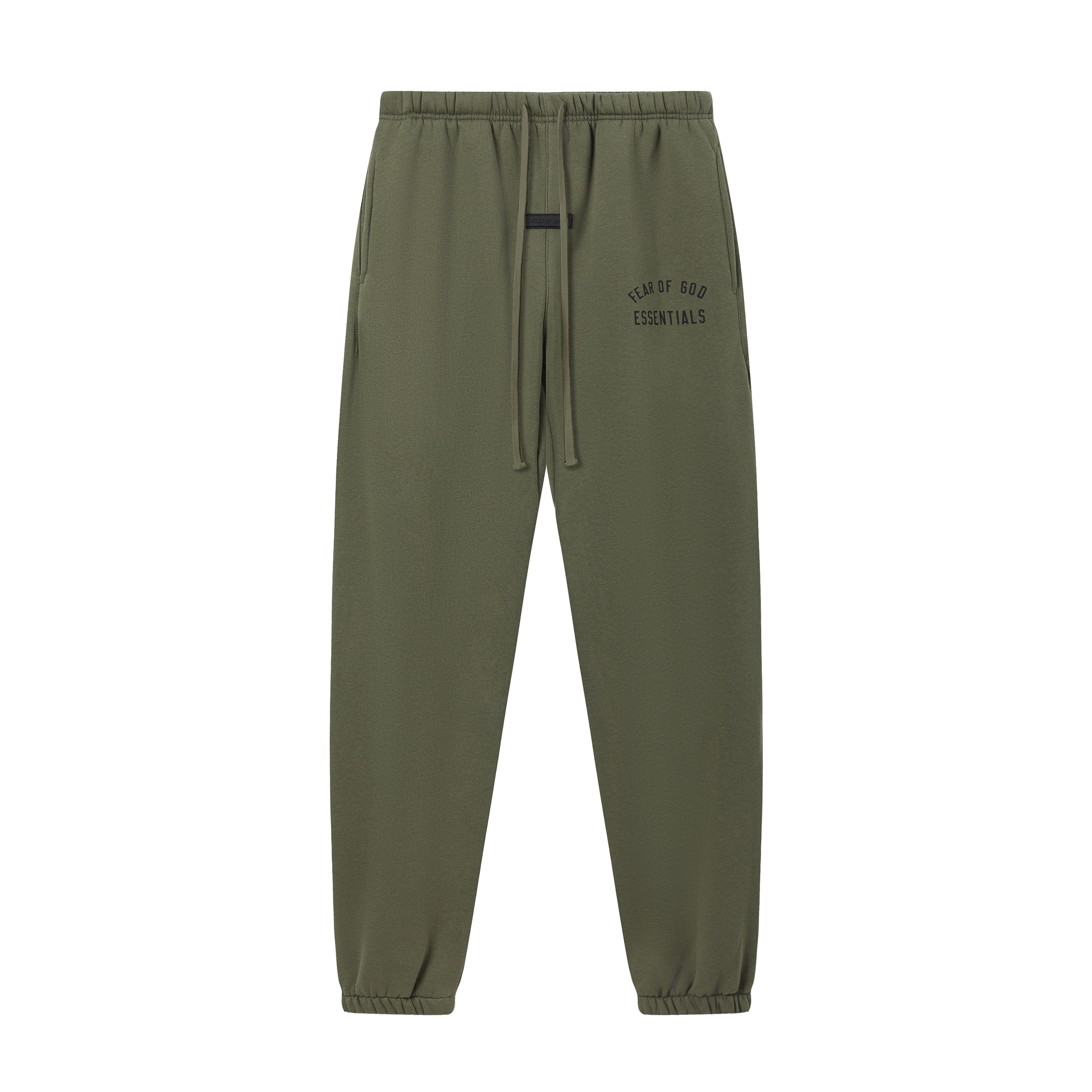 Coco Shoes Fear of God Essentials Fleece II Hoodie & Sweatpant Set FG320#949 Olive Green