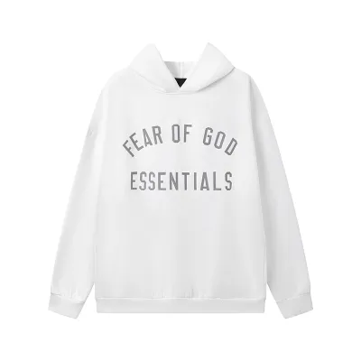 Fear of God Essentials Fleece II Hoodie & Sweatpant Set FG320#949 White 02