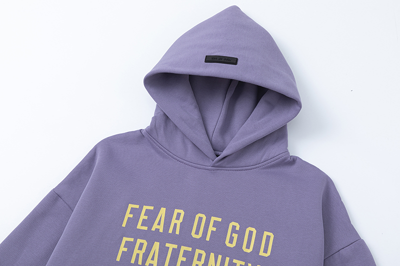 Fear of God Essentials Heavy Fleece Hoodie & Sweatpant Set FG319#947 Lavender