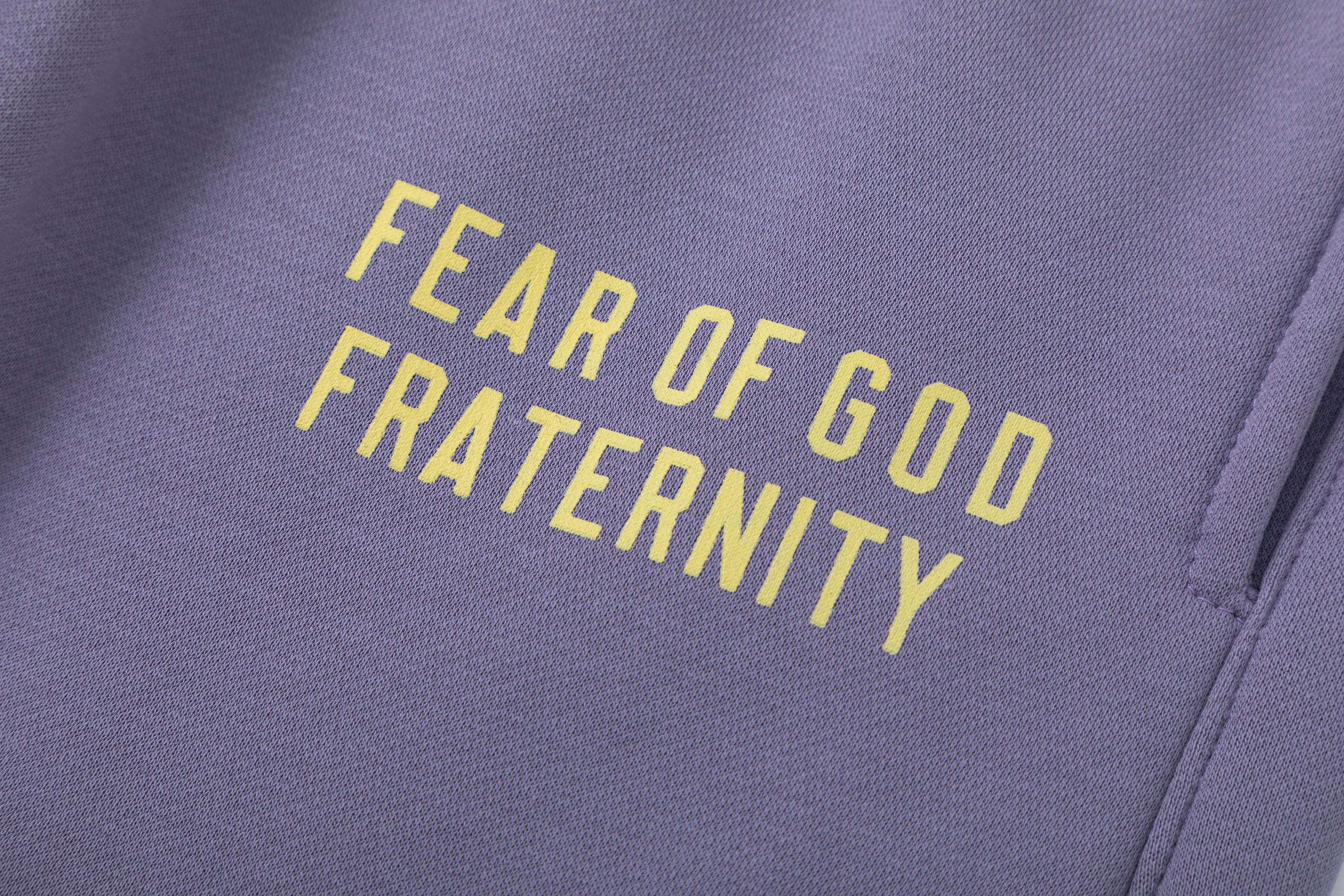 Fear of God Essentials Heavy Fleece Hoodie & Sweatpant Set FG319#947 Lavender