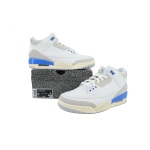 Air Jordan 3 Retro Lucky Shorts White Blue CT8532-101