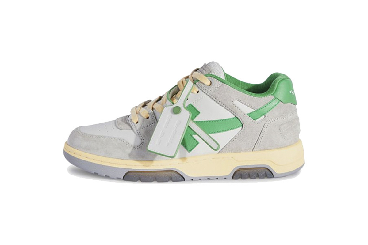 Off-White Out Of Office OOO Low Light Grayish Green OMIA189S 24LEA011 0555
