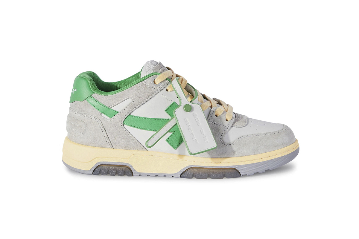 Off-White Out Of Office OOO Low Light Grayish Green OMIA189S 24LEA011 0555