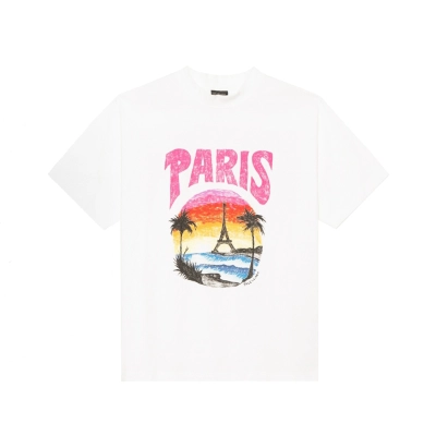 Balenciaga Paris Tropical T-Shirt White Pink 01