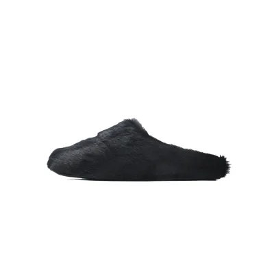Marni Long-hair Calfskin Fussbett Sabot Black SBMR000600P412200N99 01