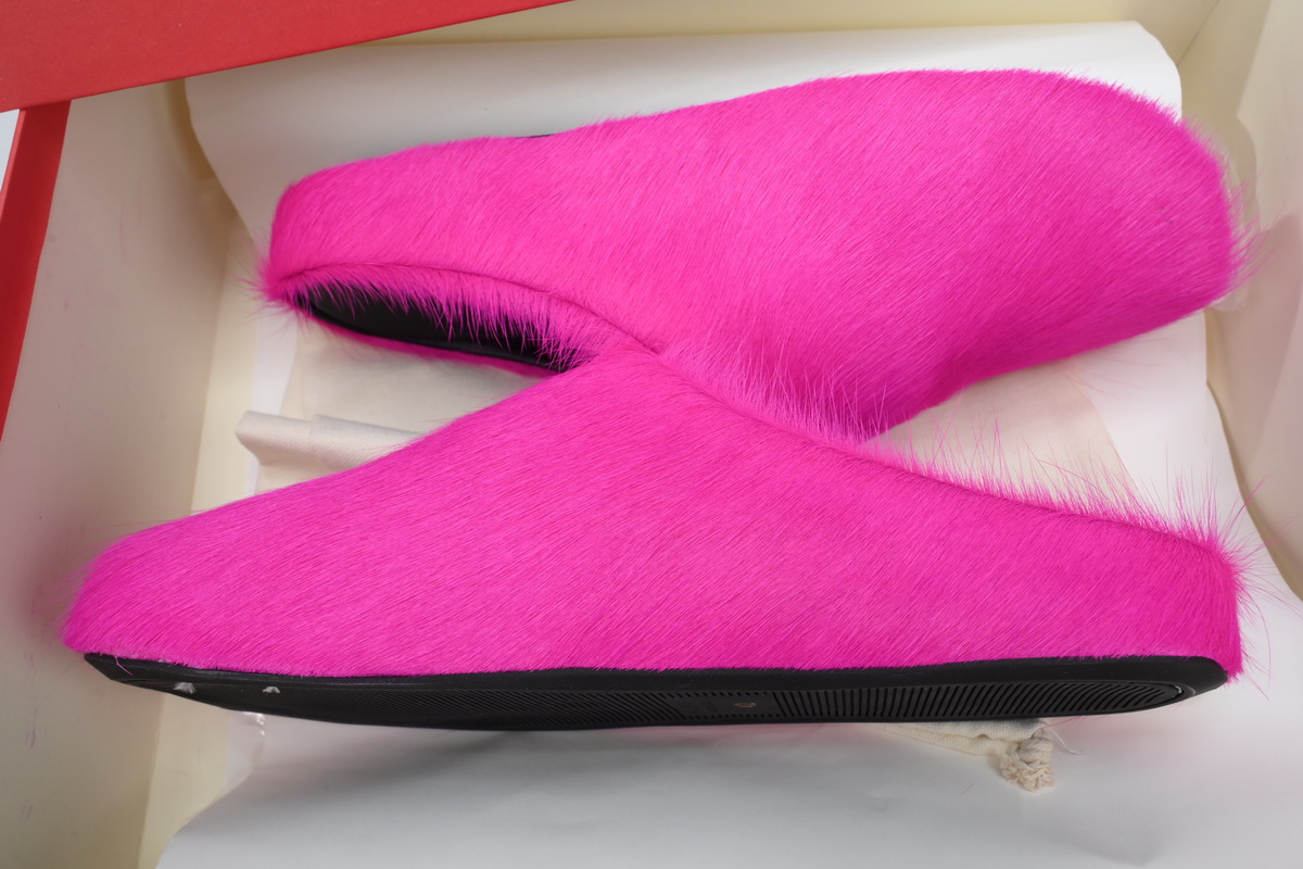 Marni Long-hair Calfskin Fussbett Sabot Fuchsia SBMR000600P412200C57