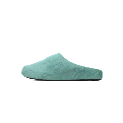 Marni Long-hair Calfskin Fussbett Sabot Green SBMR000600P412200V38 01