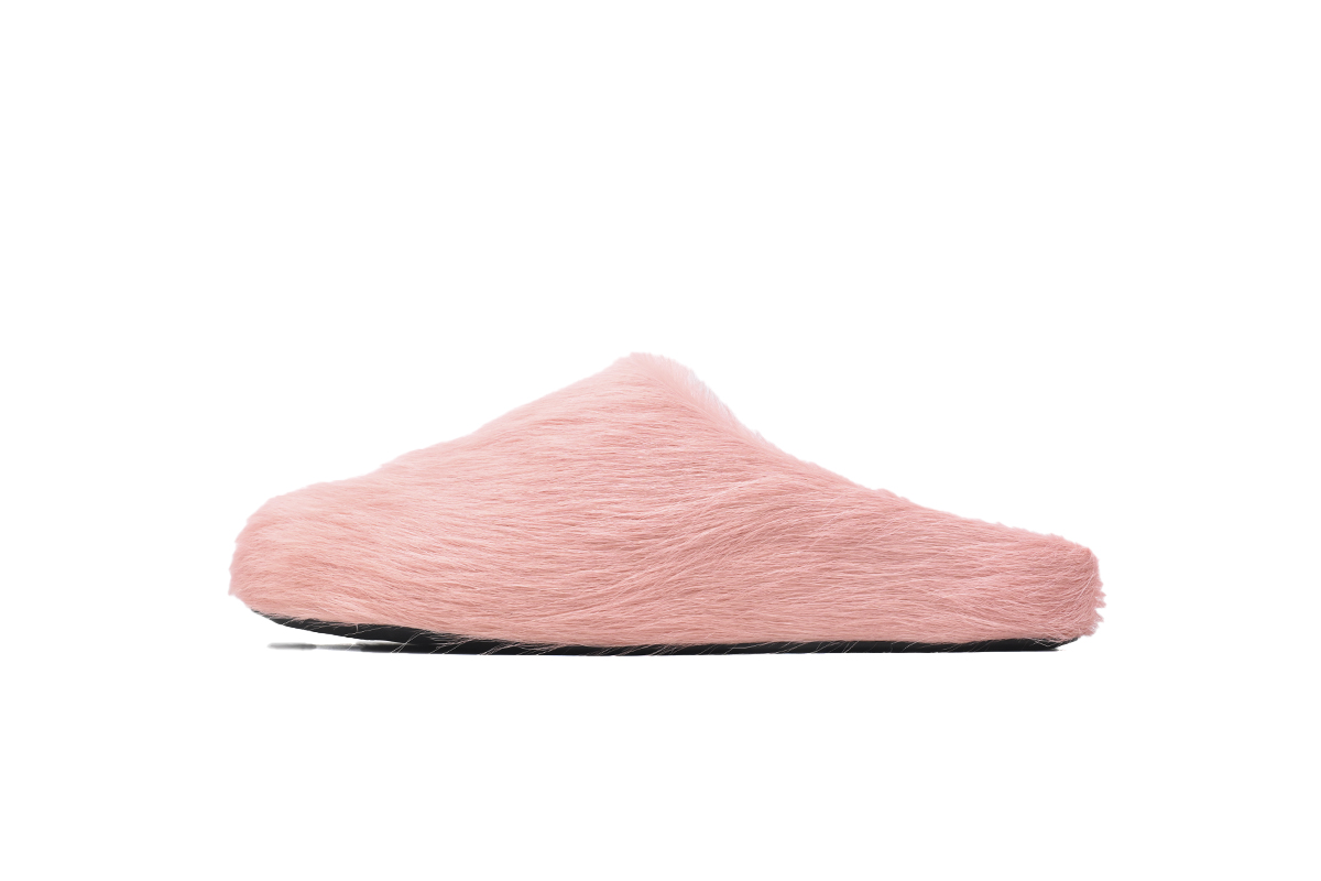 Coco Shoes Marni Long-hair Calfskin Fussbett Sabot Pink SBMS004601P412200C29