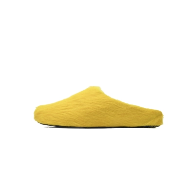 Marni Long-hair Calfskin Fussbett Sabot Yellow SBMR000600P4122Z0565 01