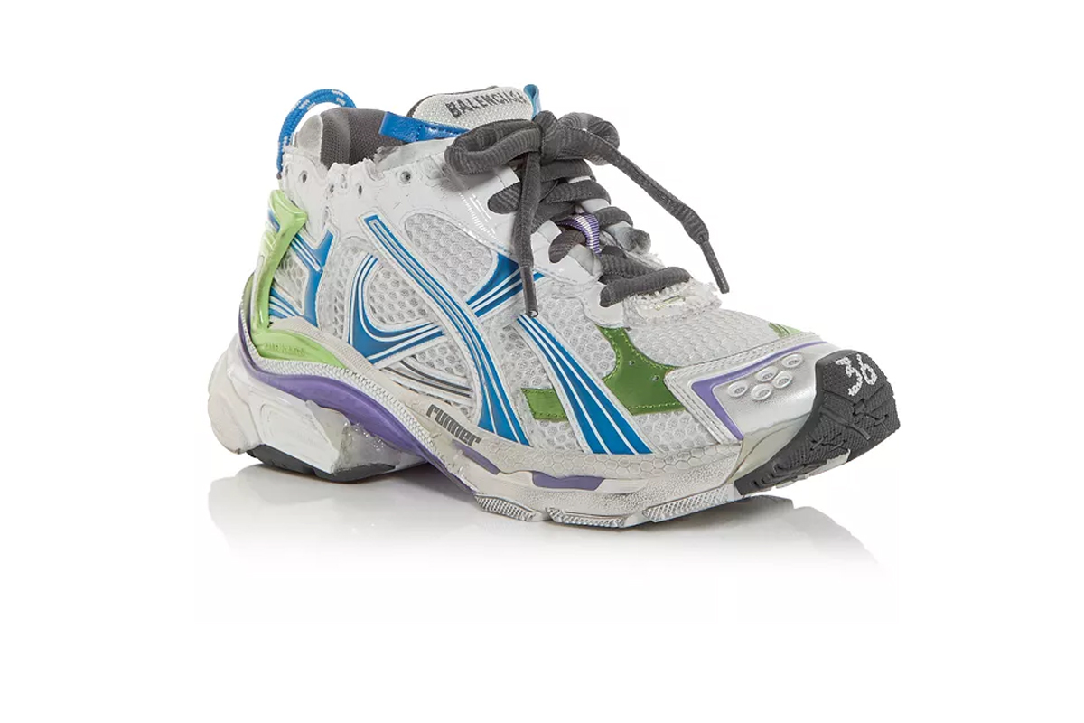 Balenciaga Runner White Blue And Multicolor