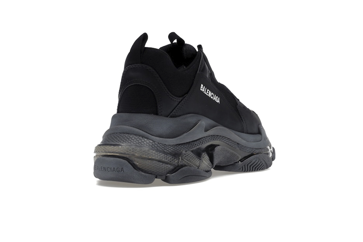 Balenciaga Triple S Clear Sole Black  541624W2FB11000