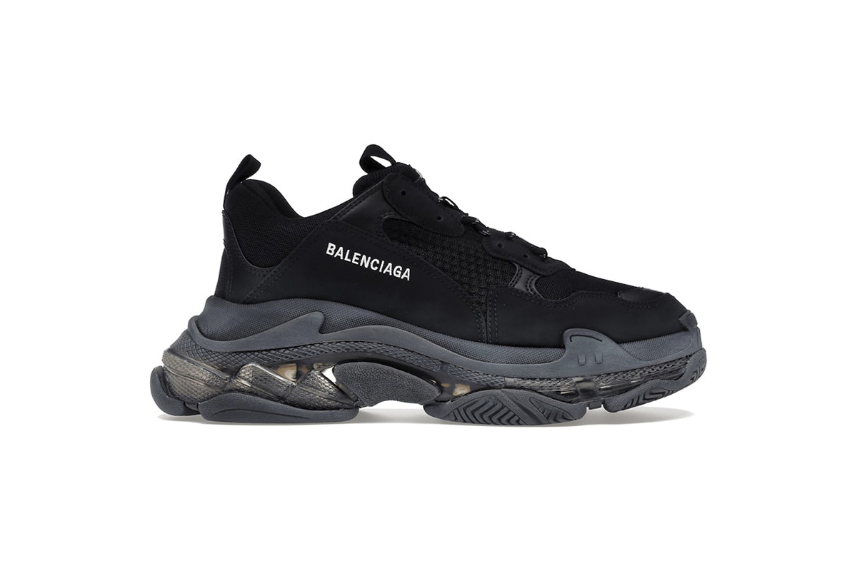 Balenciaga Triple S Clear Sole Black  541624W2FB11000