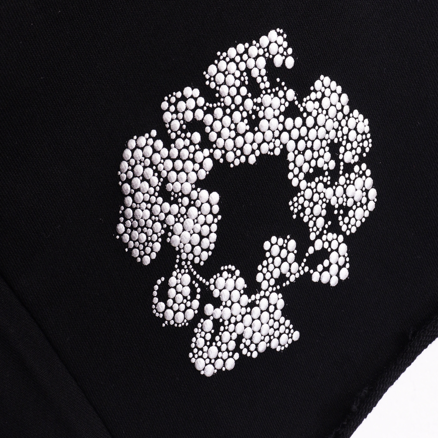  Denim Tears Glitter Patch Floral Print Shorts #8659 Black/Grey/Pink/Black Silver