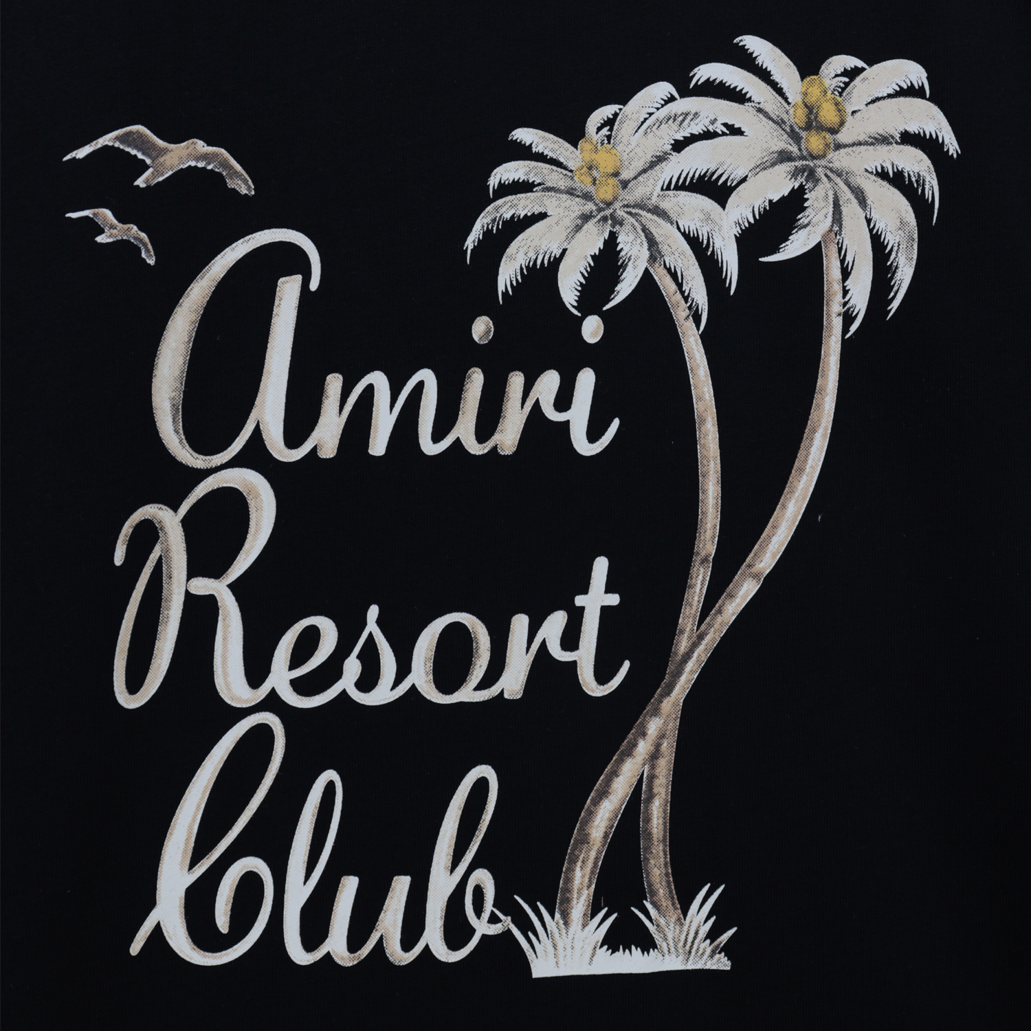 Amiri Twisted Palms T-Shirt #2215 Pink/Black