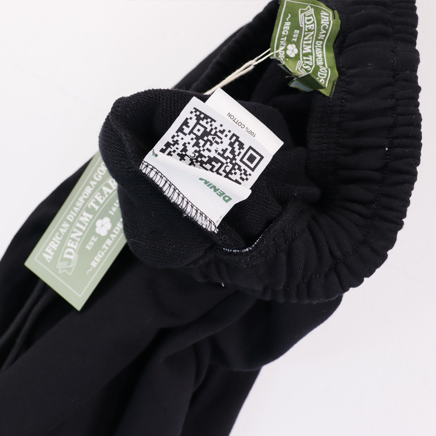 Denim Tears Big Cotton Wreath Shorts #8671 Black/Grey/Purple