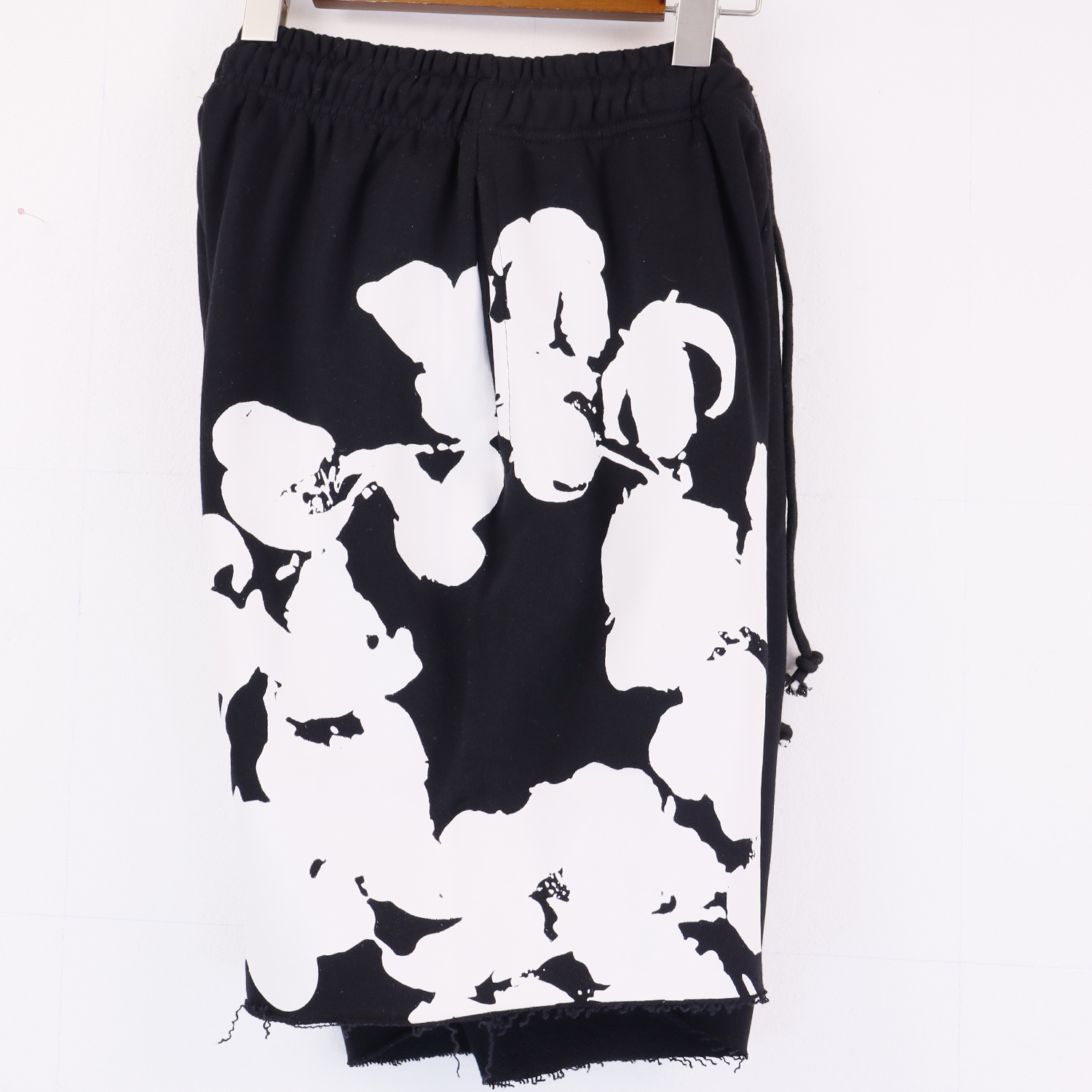 Denim Tears Big Cotton Wreath Shorts #8671 Black/Grey/Purple