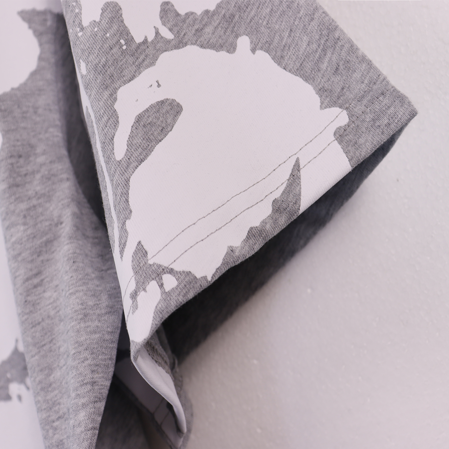 Denim Tears Big Cotton Wreath T-Shirt #2672 Black/Grey/Purple