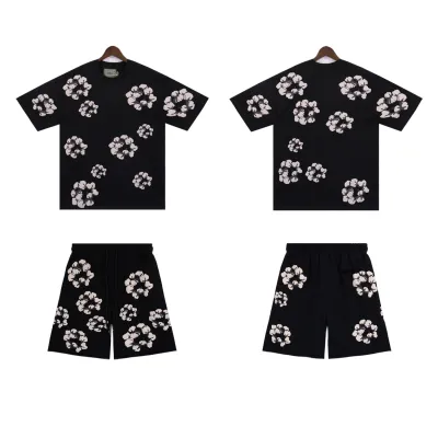 Denim Tears Cactus Tears Wreath Short Summer Coordinated Set DT2666#8658 Black/Blue/Red/Grey/Green/Pink 02