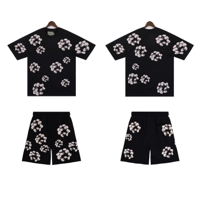 Denim Tears Cactus Tears Wreath Short Summer Coordinated Set DT2666#8658 Black/Blue/Red/Grey/Green/Pink 02