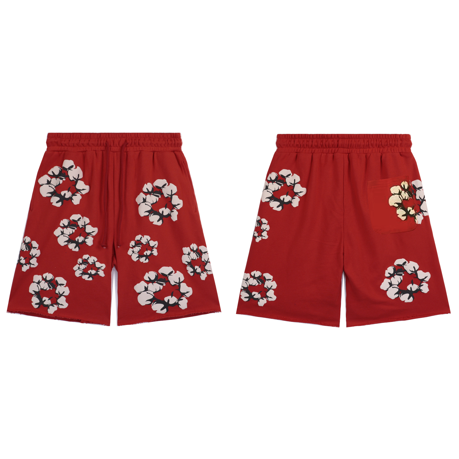 Denim Tears Cactus Tears Wreath Shorts #8658 Black/Blue/Red/Grey/Green/Pink