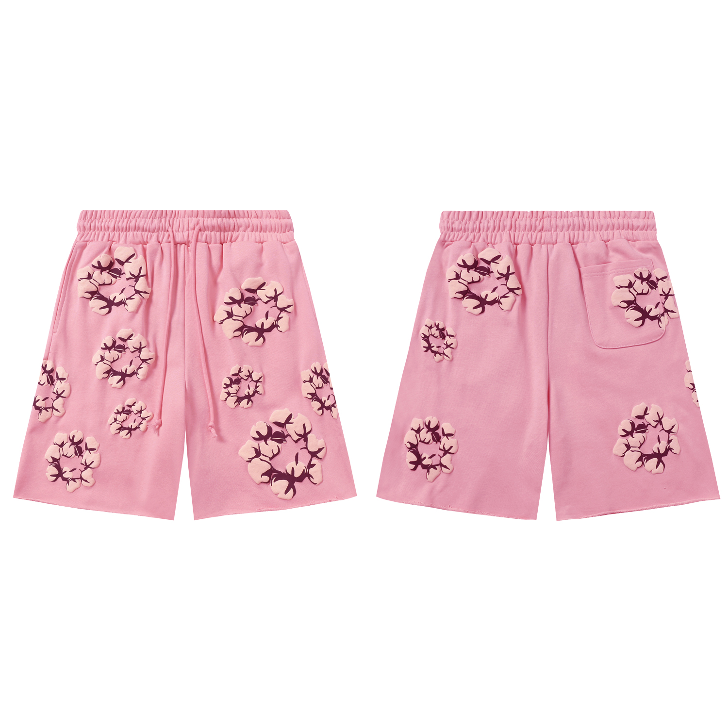 Denim Tears Cactus Tears Wreath Shorts #8658 Black/Blue/Red/Grey/Green/Pink