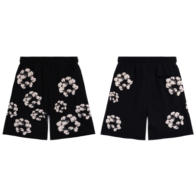 Denim Tears Cactus Tears Wreath Shorts #8658 Black/Blue/Red/Grey/Green/Pink 02