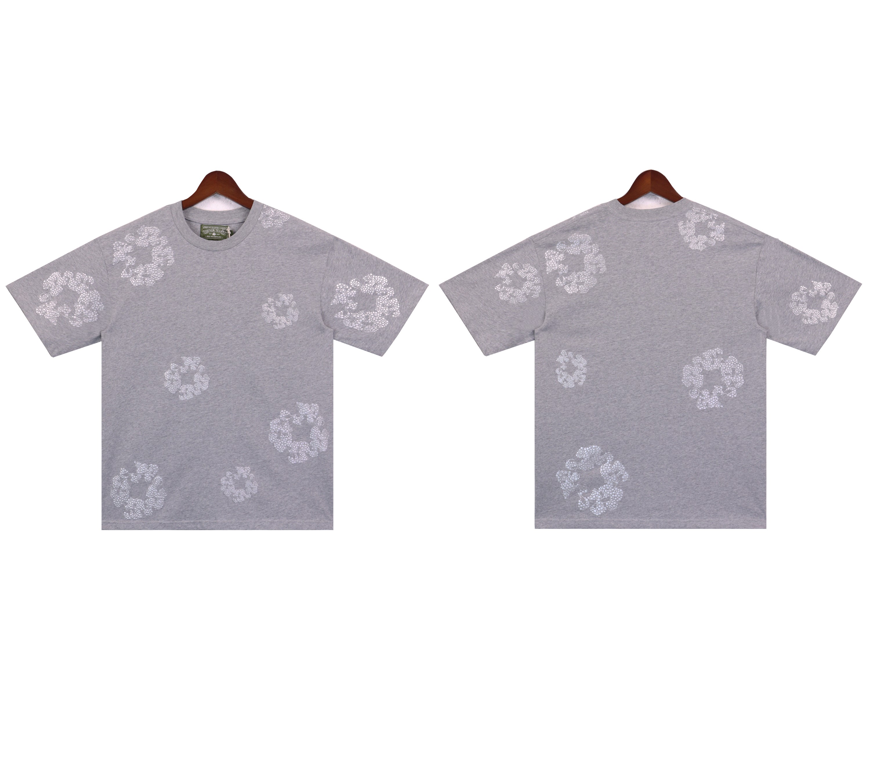 Denim Tears Glitter Patch Floral Print #2671 Black/Grey/Pink/Black Silver