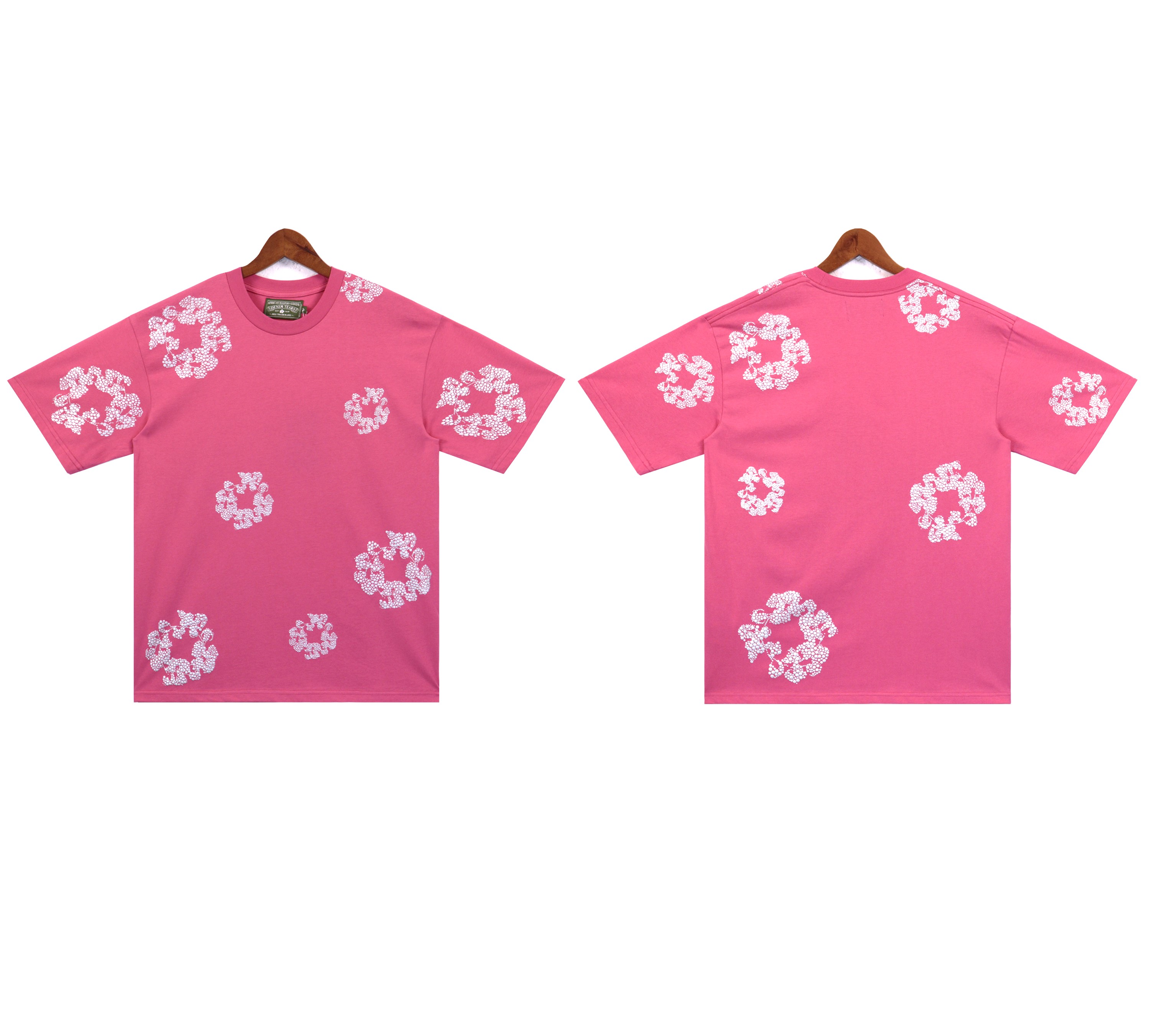 Denim Tears Glitter Patch Floral Print #2671 Black/Grey/Pink/Black Silver