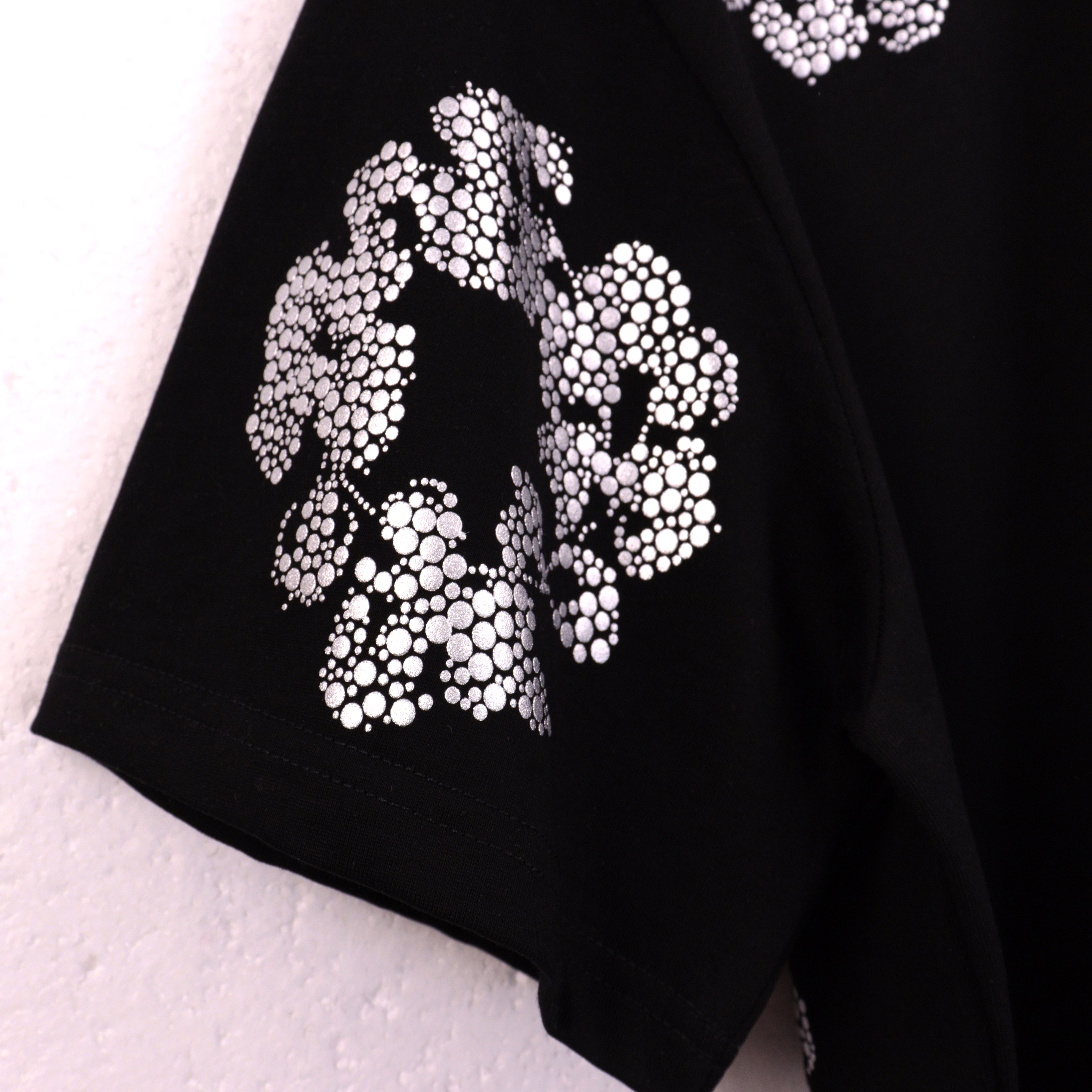 Denim Tears Glitter Patch Floral Print #2671 Black/Grey/Pink/Black Silver