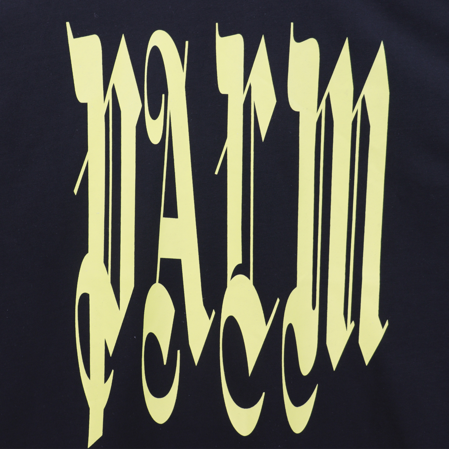 Palm Angels Gothic Logo Over T-Shirt #2072 White/Black