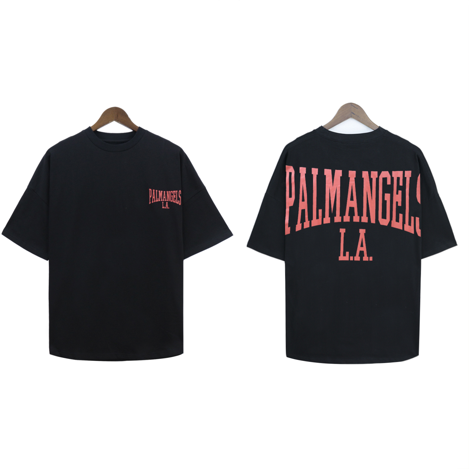 Palm Angels Logo-print Cotton T-Shirt #2085 White/Black