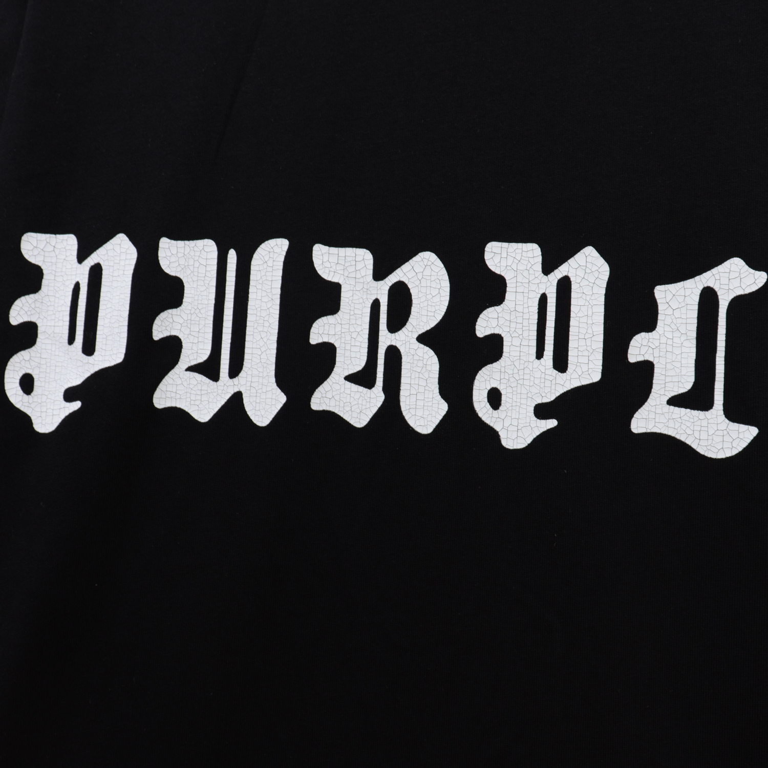 Purple Brand Gothic Wordmark T-Shirt #2392 White/Black/Turmeric