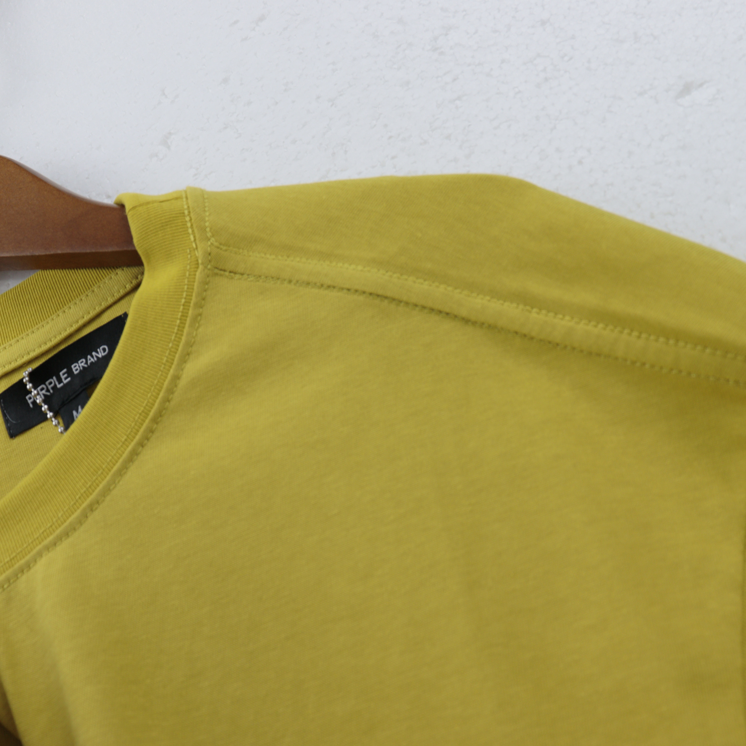 Purple Brand Gothic Wordmark T-Shirt #2392 White/Black/Turmeric