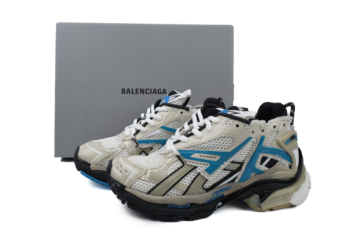 Balenciaga Runner Beige Grey Blue 677403 W0RB6 2028