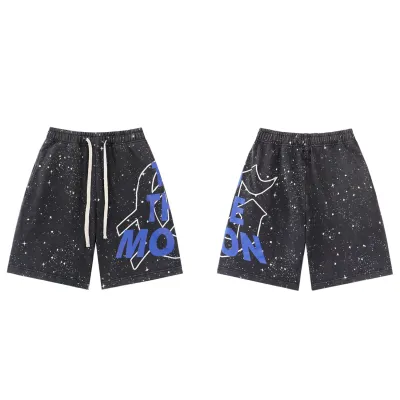Godspeed Sweat Shorts #8675 Black/Blue 01