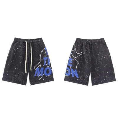 Godspeed Sweat Shorts #8675 Black/Blue 01