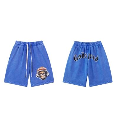 Godspeed Sweat Shorts #8679 Black/Blue 01