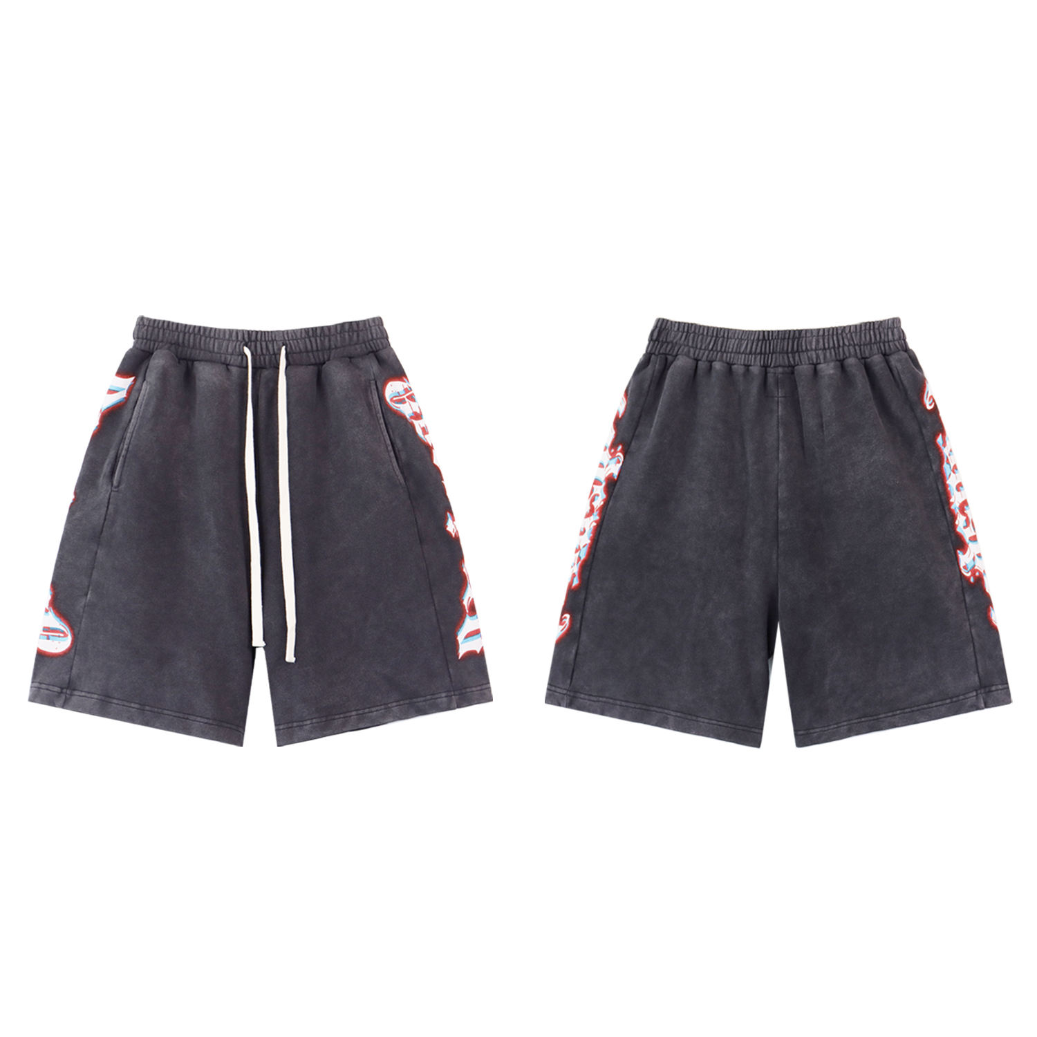 Godspeed Sweat Shorts #8770 Black/Blue