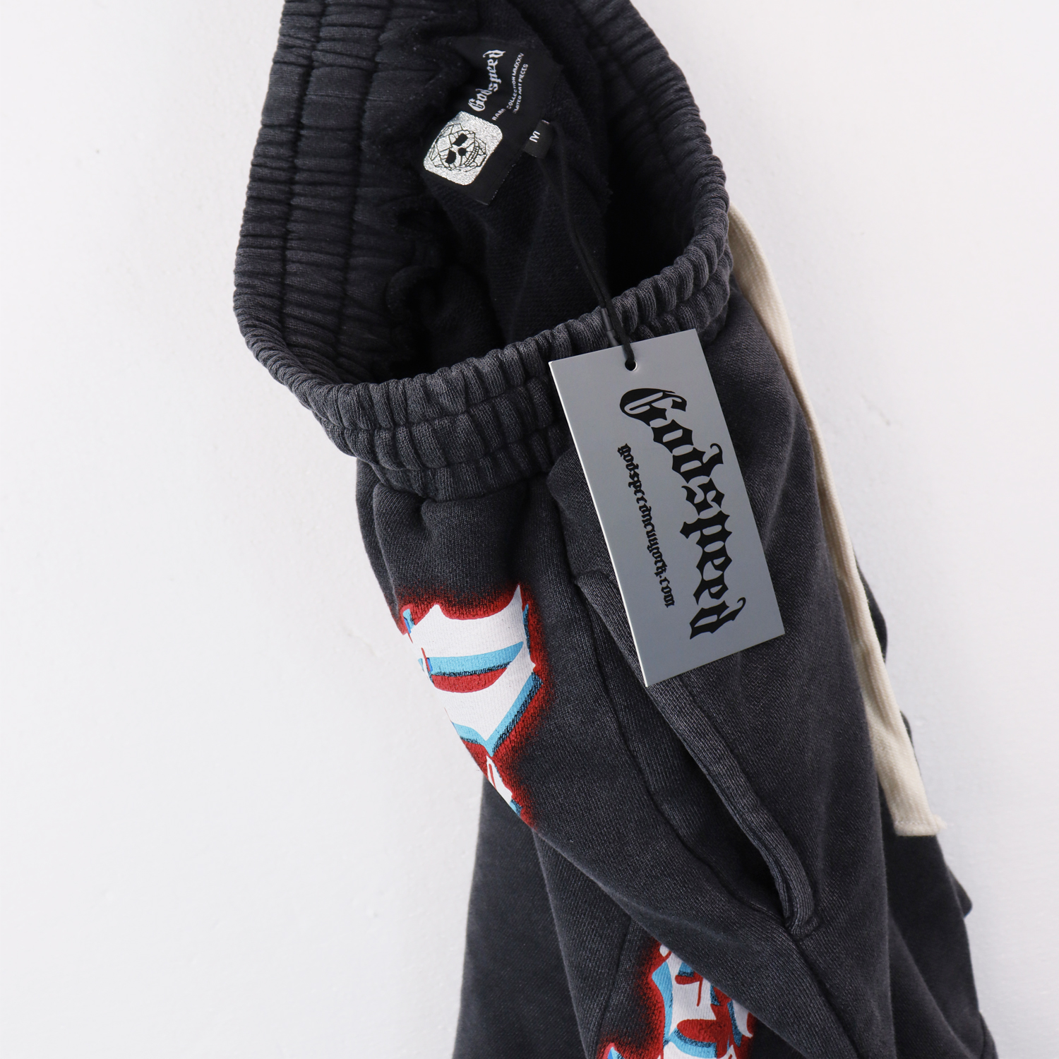 Godspeed Sweat Shorts #8770 Black/Blue