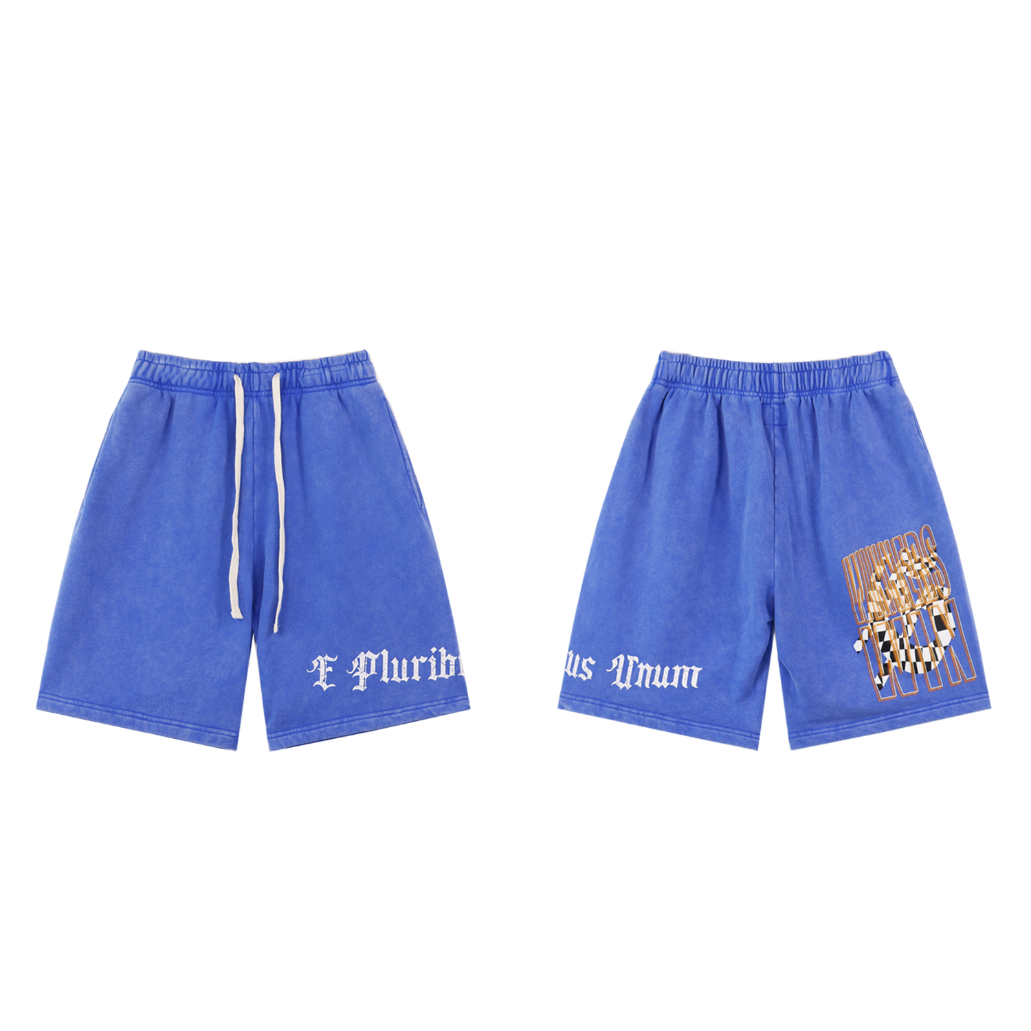 Godspeed Sweat Shorts #8771 Black/Blue