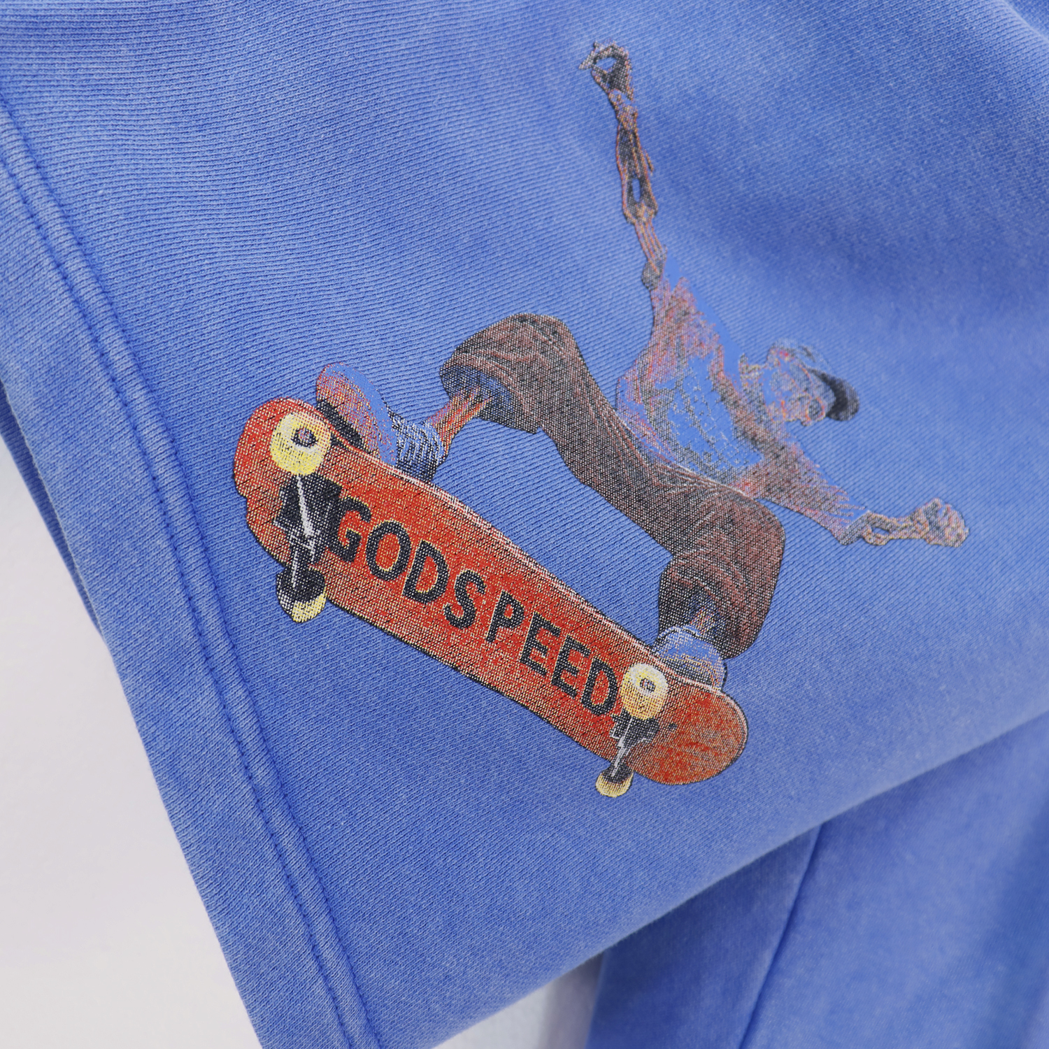 Godspeed Sweat Shorts #8773 Black/Blue