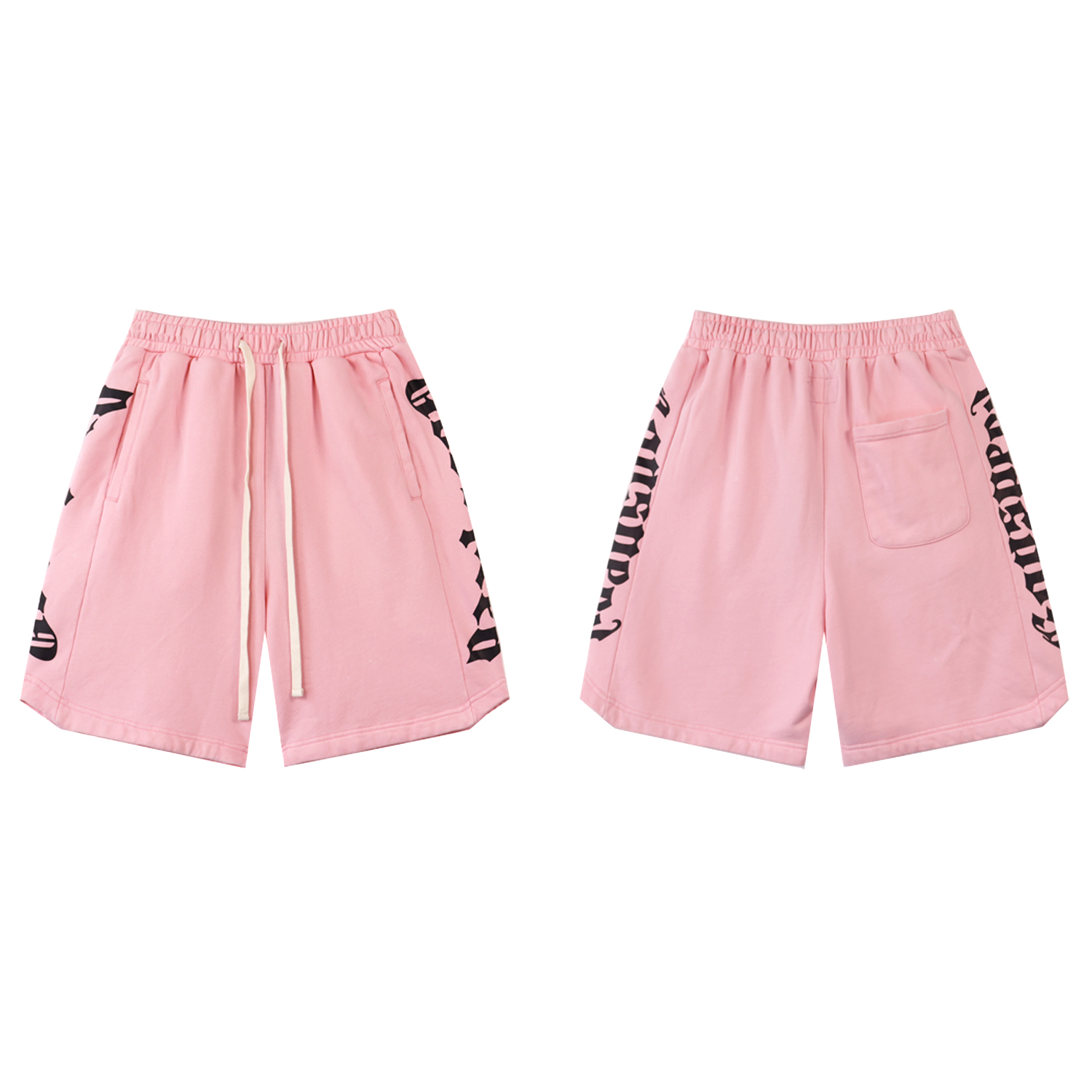 Godspeed Sweat Shorts #8779 Black/Blue/Pink