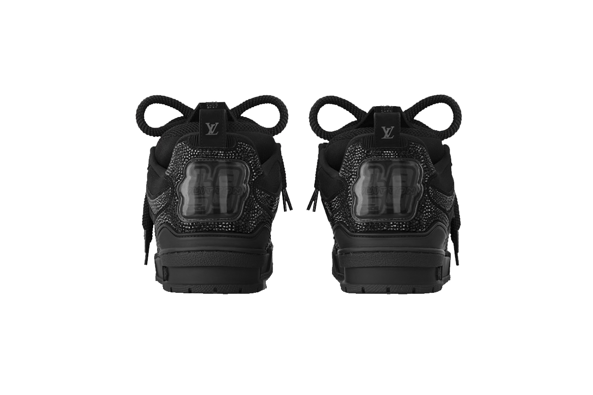 Louis Vuitton Skate Low Top Skateboard Shoes Black 1ADHHC