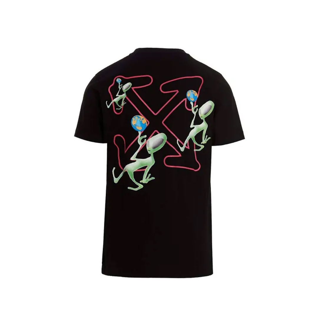 Off-White Alien Arrow Logo Oversized Fit Black T-Shirt