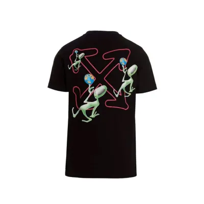 Off-White Alien Arrow Logo Oversized Fit Black T-Shirt 02