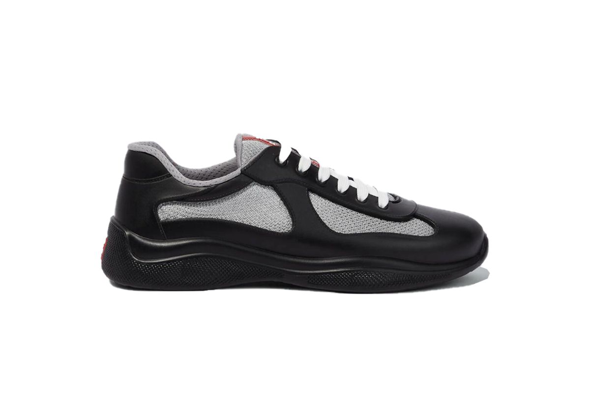 Prada America's Cup Soft Rubber And Bike Fabric Sneakers In Black P00749011