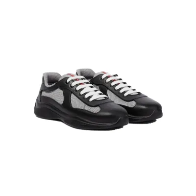 Prada America's Cup Soft Rubber And Bike Fabric Sneakers In Black P00749011 01