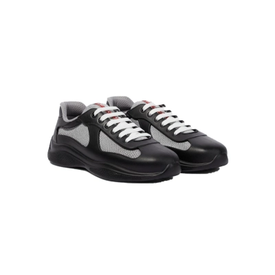 Prada America's Cup Soft Rubber And Bike Fabric Sneakers In Black P00749011 01